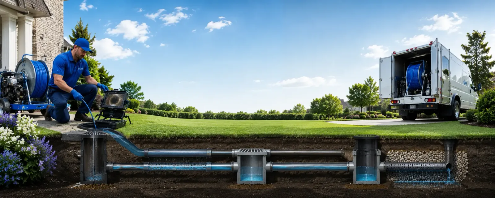 Outdoor drain cleaning information for Crete, NE